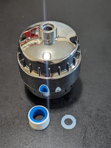Customer photo review of HolyH2O™ Shower Mate (Filter Attachment)