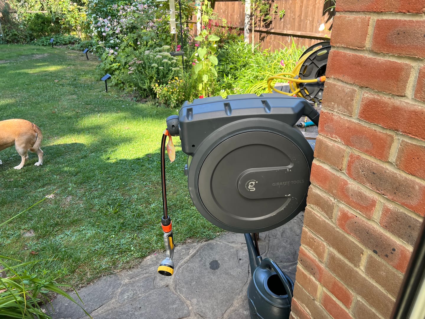 Customer photo review of Retractable Garden Hose Reel-1/2in-35m