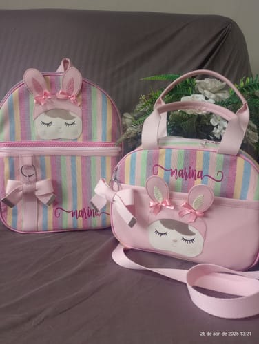 Customer photo review of TECIDO LINHO LOLITTA  DUBLADO COR ARCO-IRIS