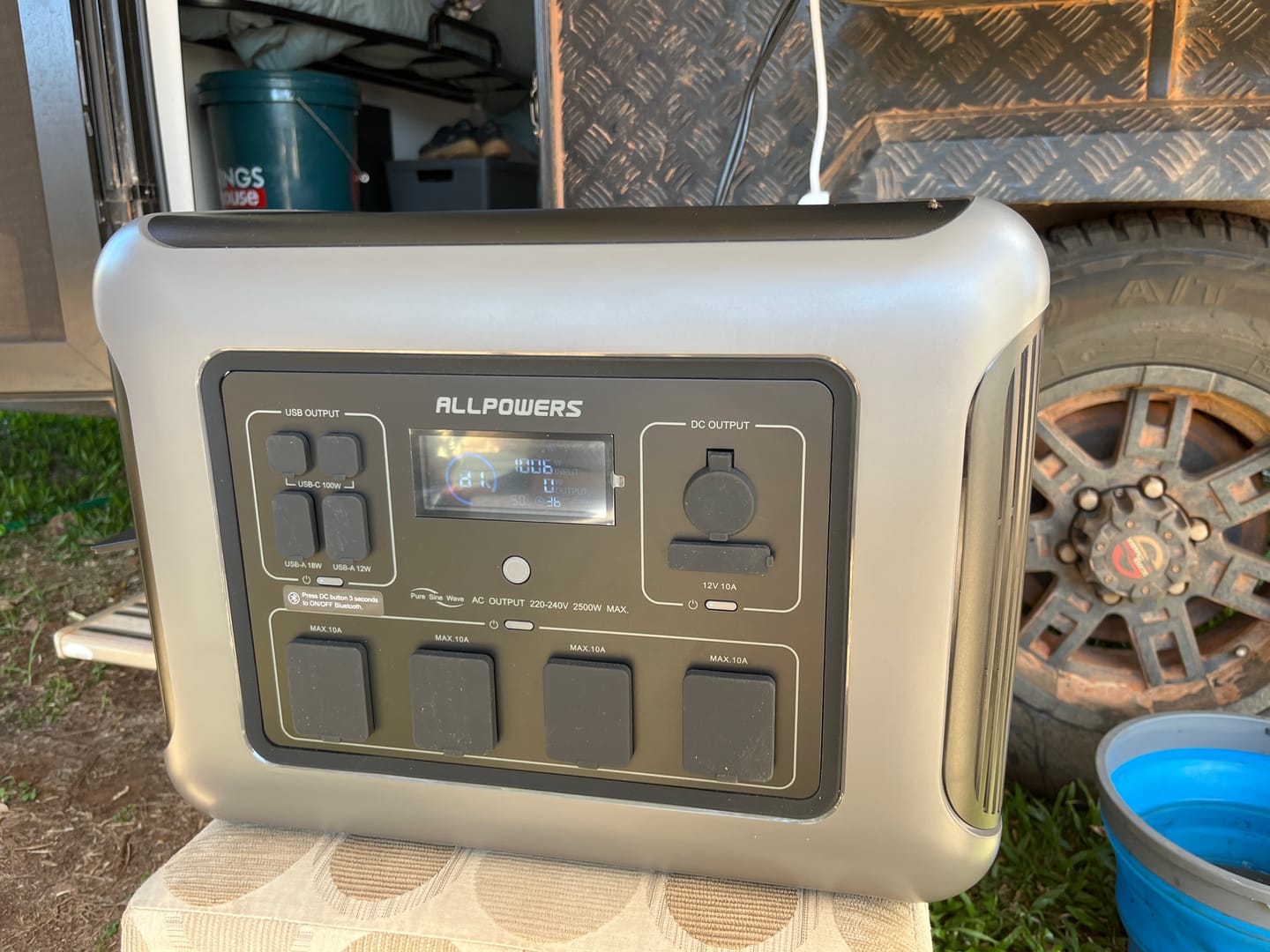 Customer photo review of ALLPOWERS R2500 Portable Home Backup Power Station 2500W 2016Wh