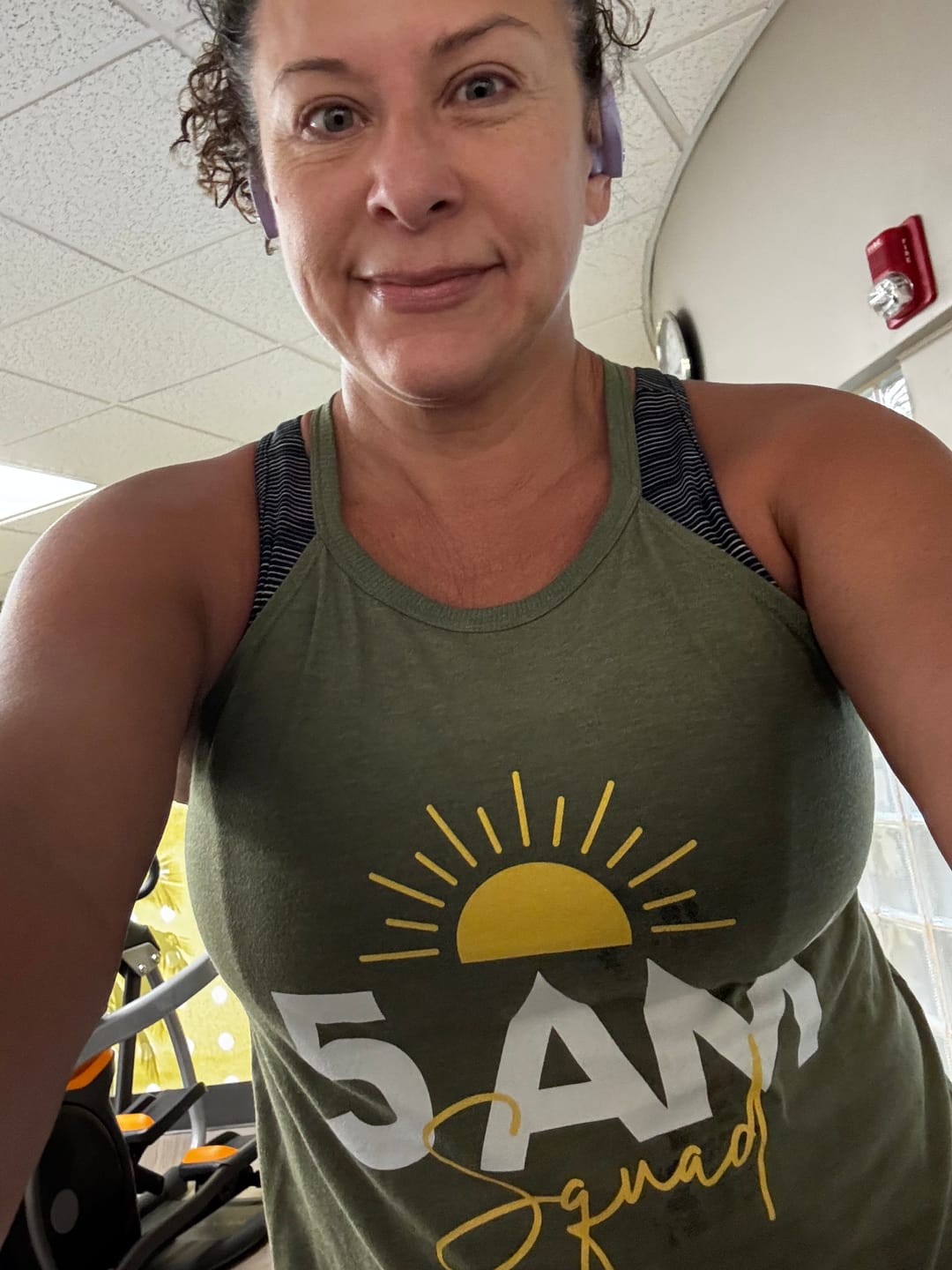 Customer photo review of 5AM Squad Rocker Tank Top