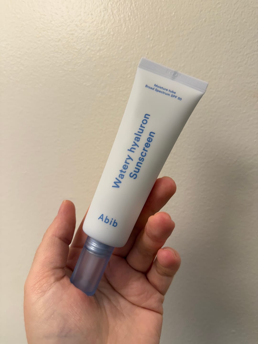Customer photo review of Watery hyaluron sunscreen Moisture tube