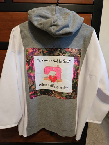 Customer photo review of To Sew or Not to Sew Fabric Panel - White