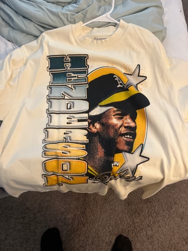 Customer photo review of "Ricky Henderson" T-Shirt