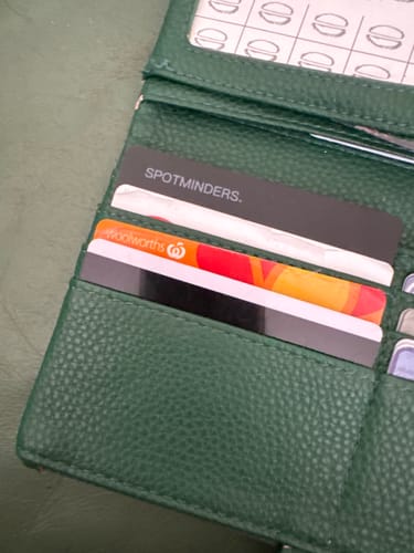 Customer photo review of SPOTMINDERS. Tracking card