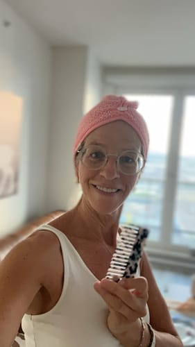 Customer photo review of Microfiber Hair Towel