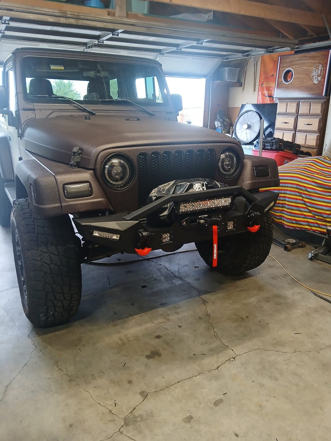 Customer photo review of OPENROAD 10,000lbs Electric Winch with Synthetic Rope-Panther Series 3S