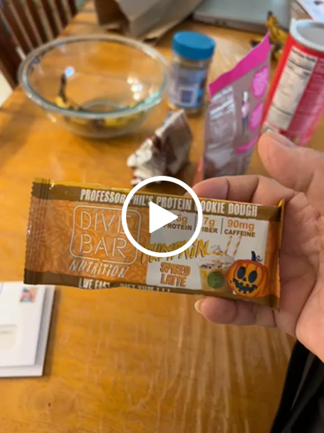 Customer video review of Pumpkin Spiced Latte - 6 Bars