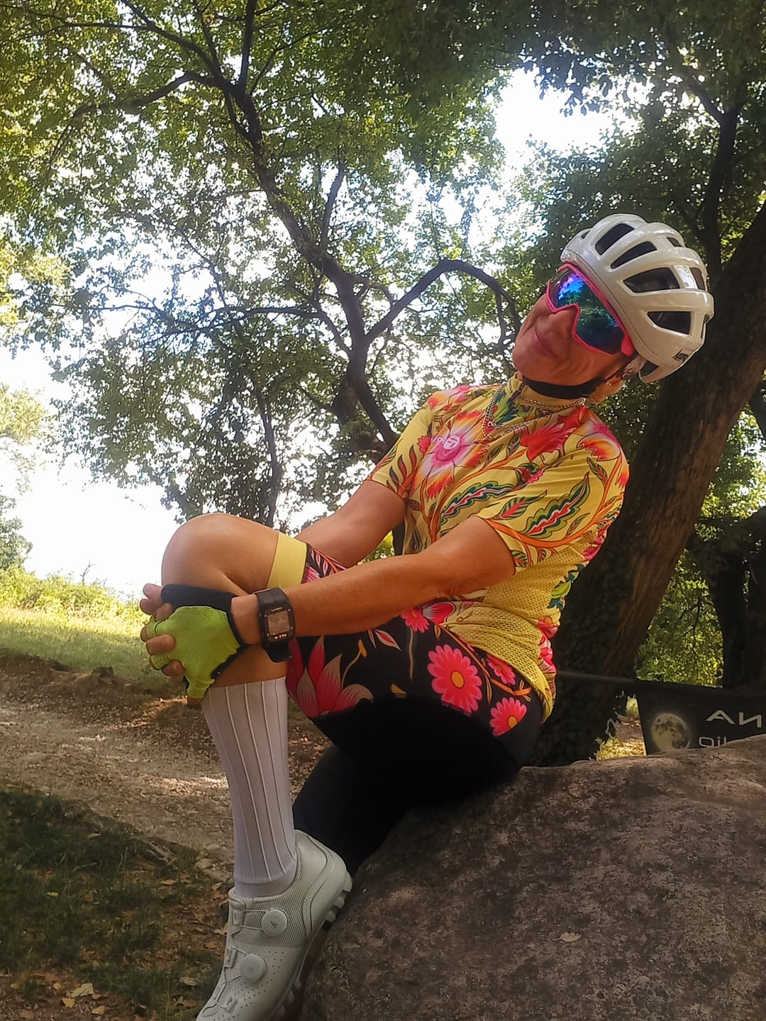 Customer photo review of Wildflower Ride | Frelsi Short Sleeve Cycling Set