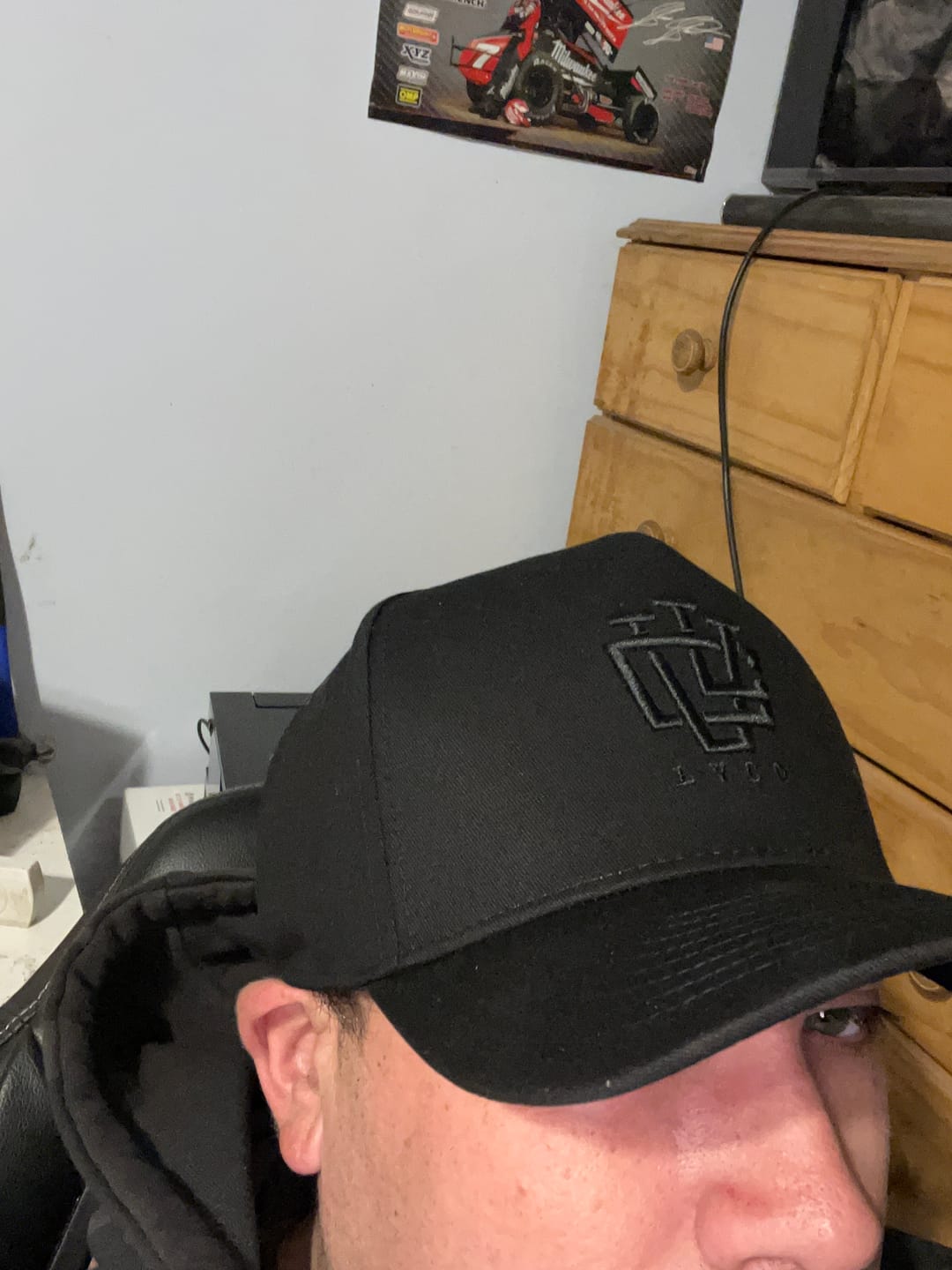 Customer photo review of LVCO "Blk on Blk" A-Frame Snapback
