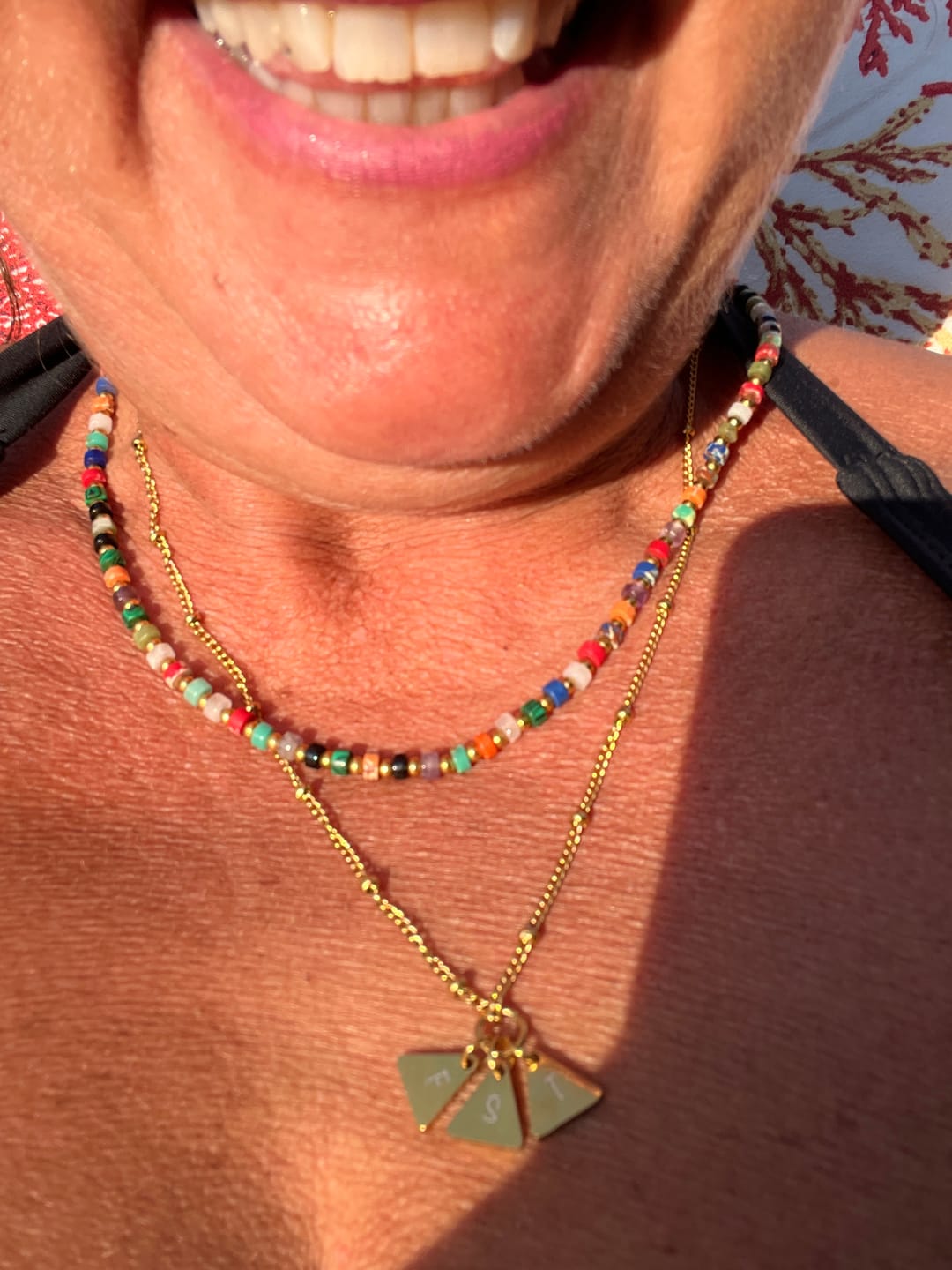 Customer photo review of Necklace: Summer Initials