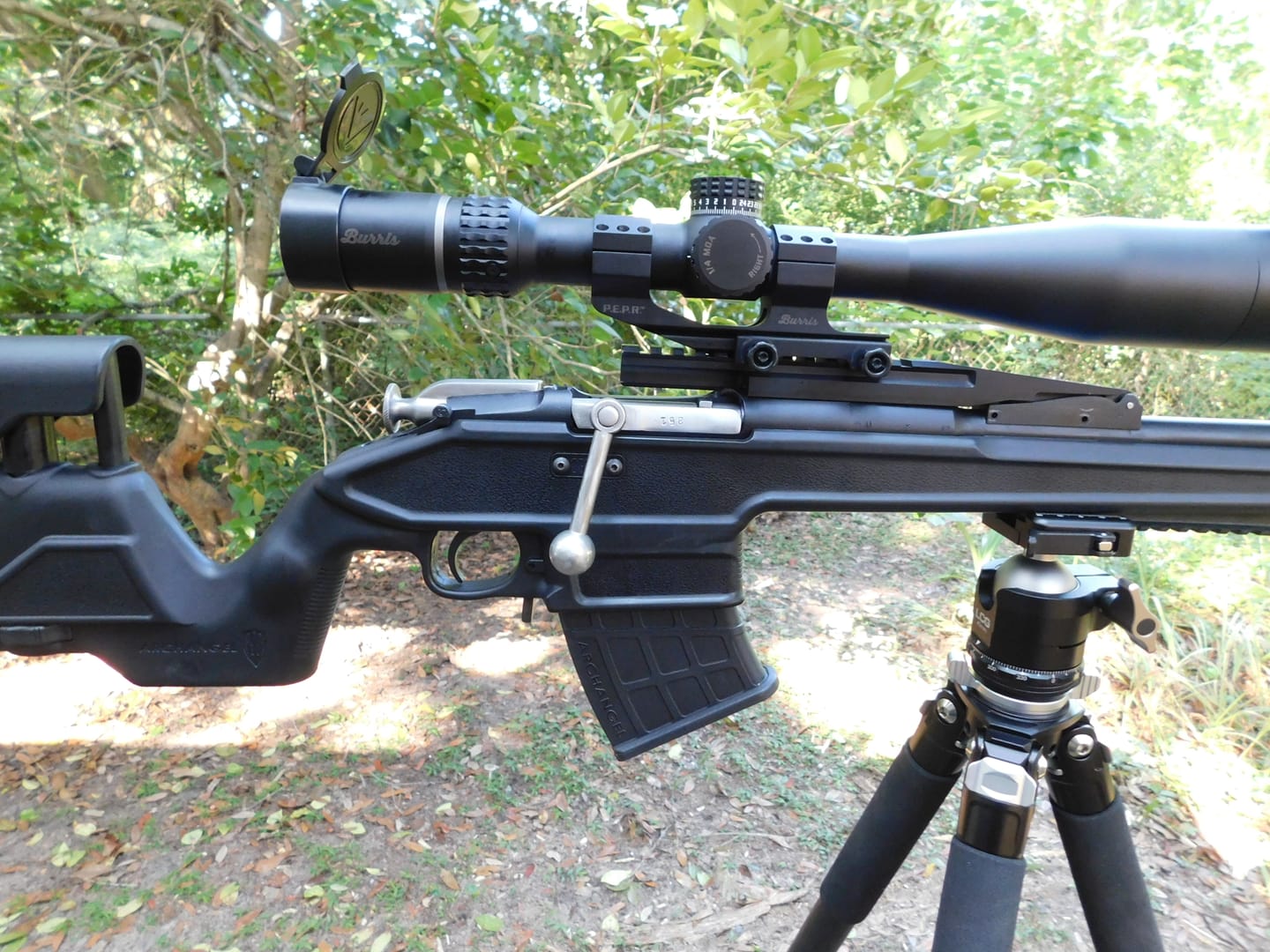 Customer photo review of Mosin Nagant thread on bent bolt handle - no welding required