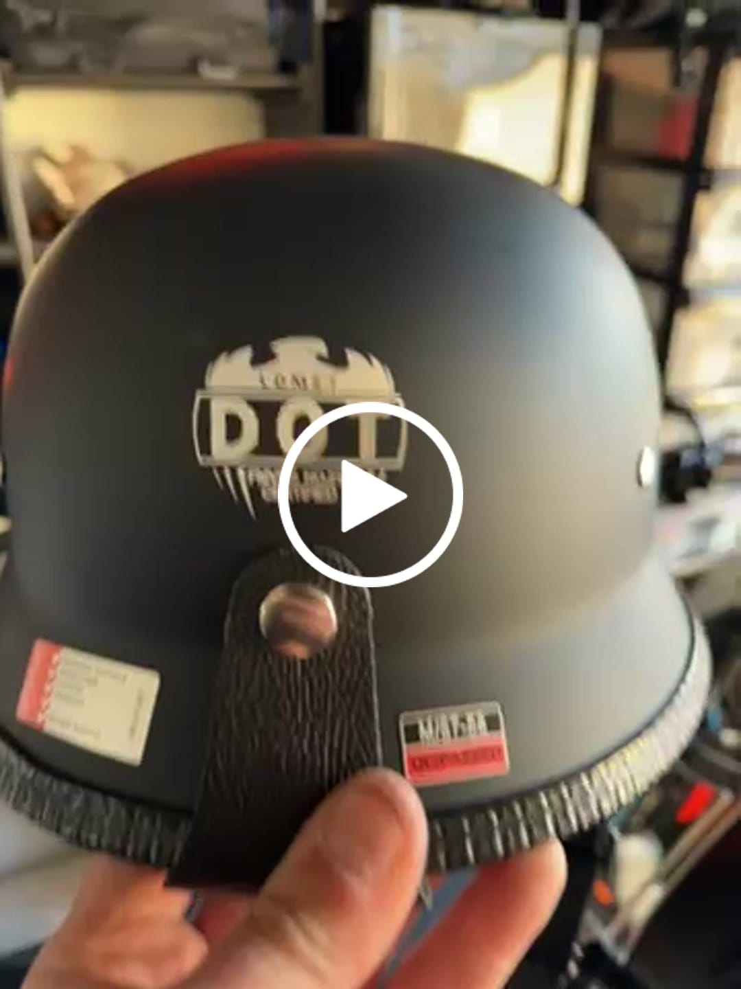 Customer video review of Lightweight Mayan DOT Germanator Helmet / Matte Black