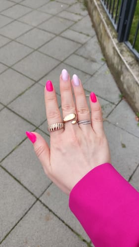 Customer photo review of Timeless Pave Ring 14K Vergoldet