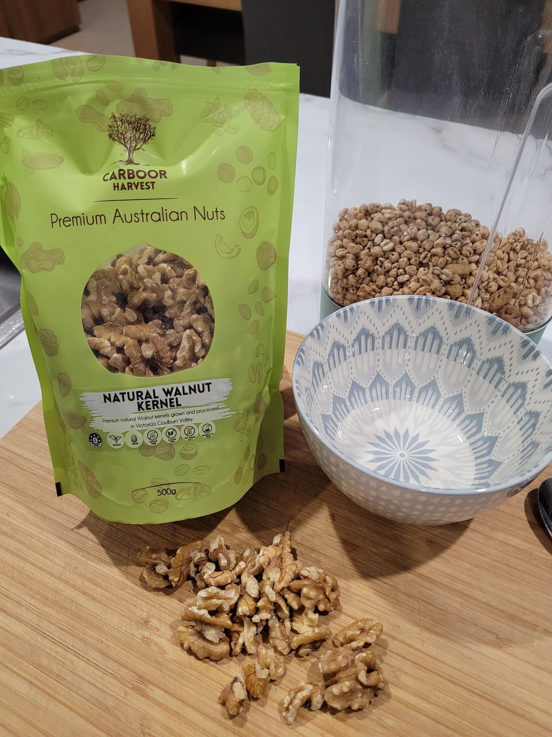 Customer photo review of Raw Australian Walnut Kernels