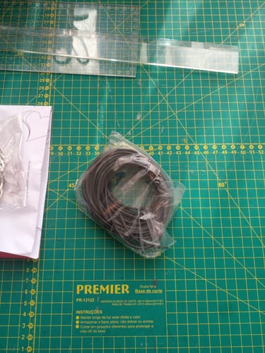 Customer photo review of ESPAGUETE 2.5MM COR PRETO FOSCO PACOTE COM 10 METROS