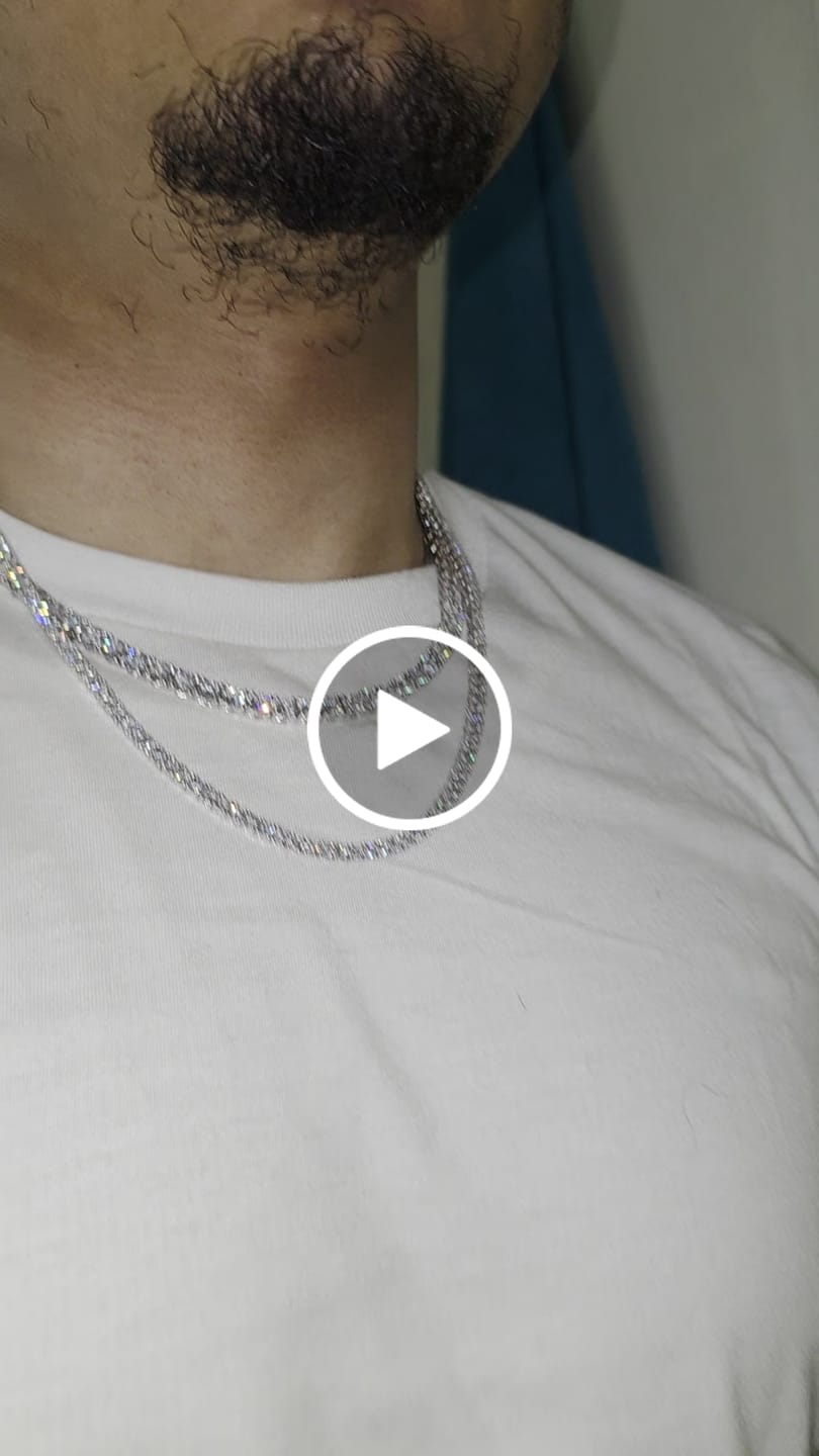 Customer video review of 3mm Tennis Chain - White Gold