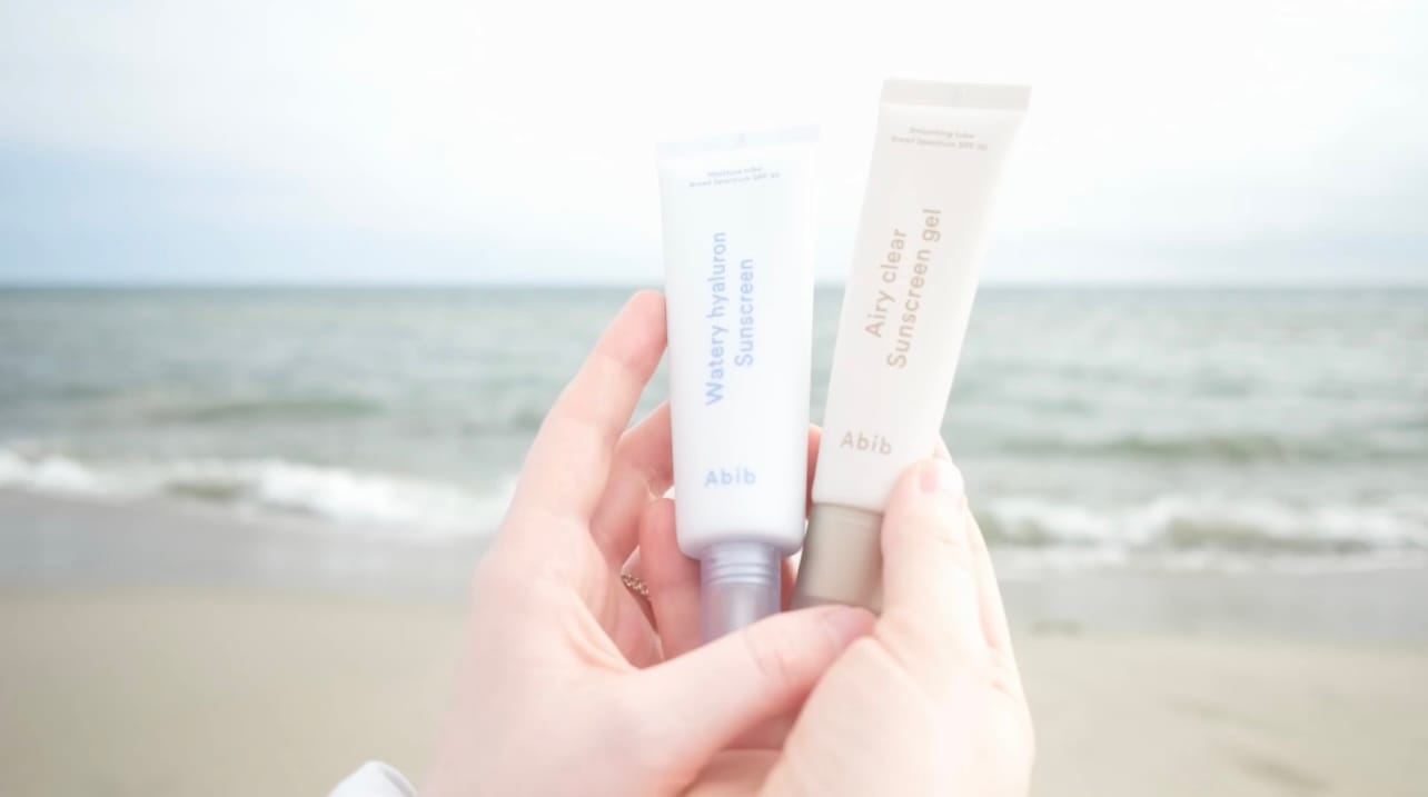 Customer photo review of Airy clear sunscreen gel Smoothing tube