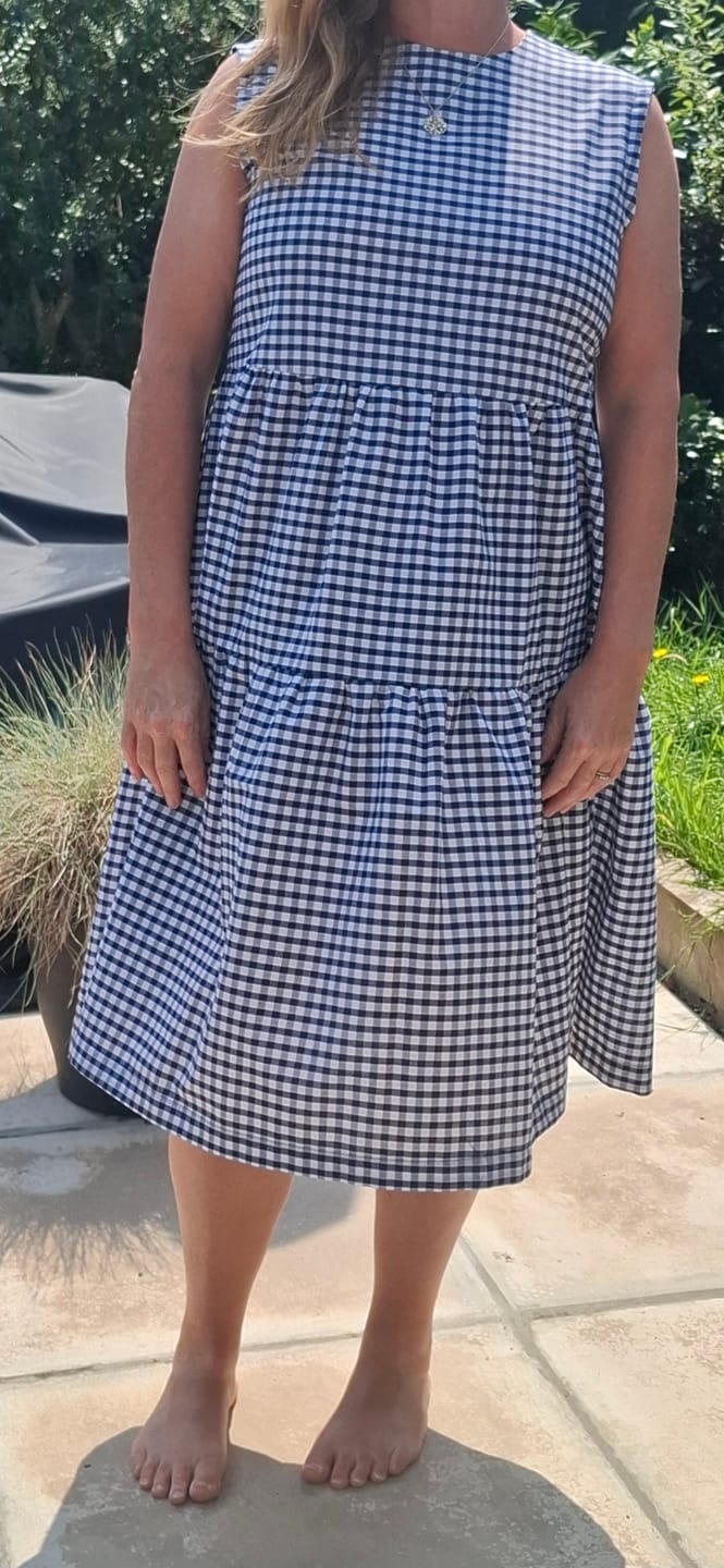 Customer photo review of 1/4 inch Gingham Polycotton Fabric