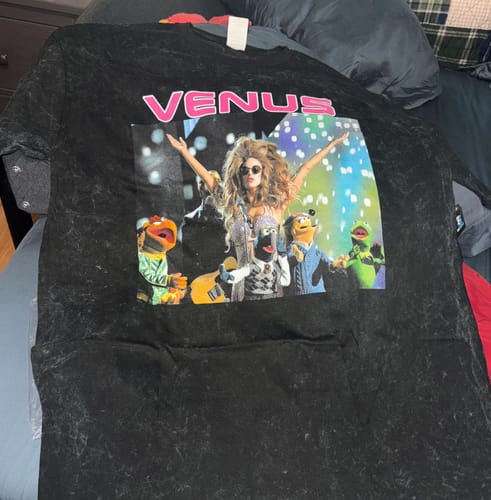 Customer photo review of Custom Acid Wash Shirt – Upload Your Design