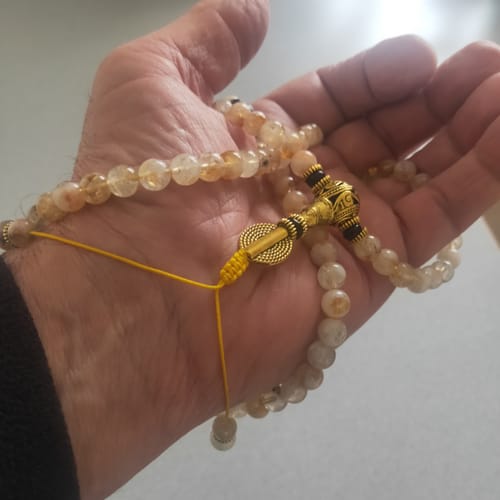 Customer photo review of Citrine Mala of Financial Blessings