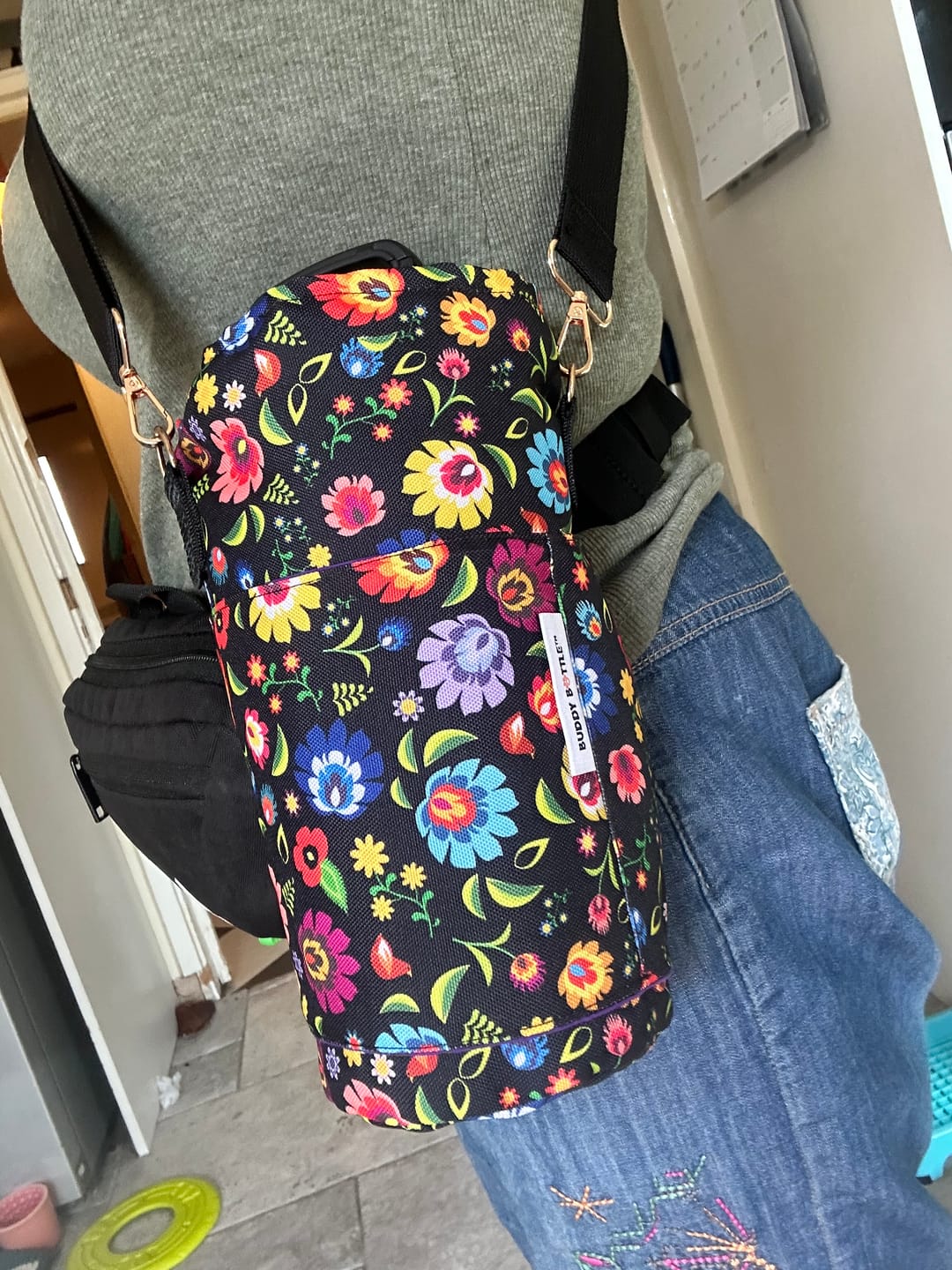 Customer photo review of Dog Walking Bag - Buddy Bag