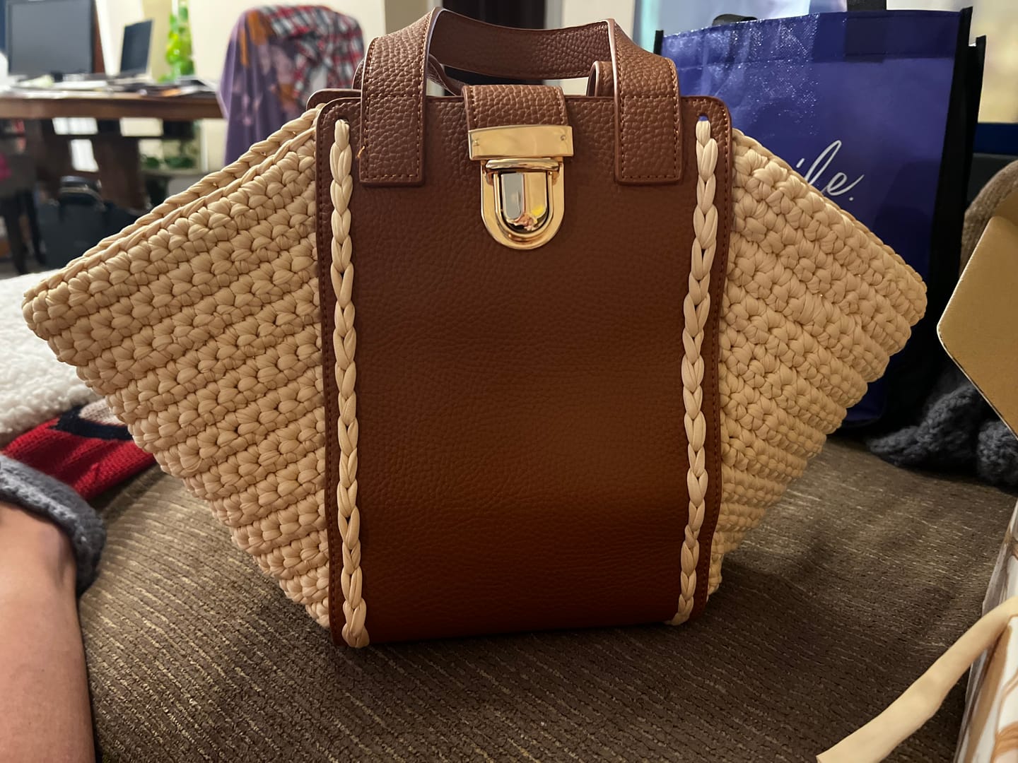 Customer photo review of CrochetPark™ Hammock Tote Bag DIY Kit