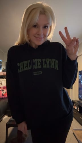 Customer photo review of Chelcie Lynn Comedy Hoodie