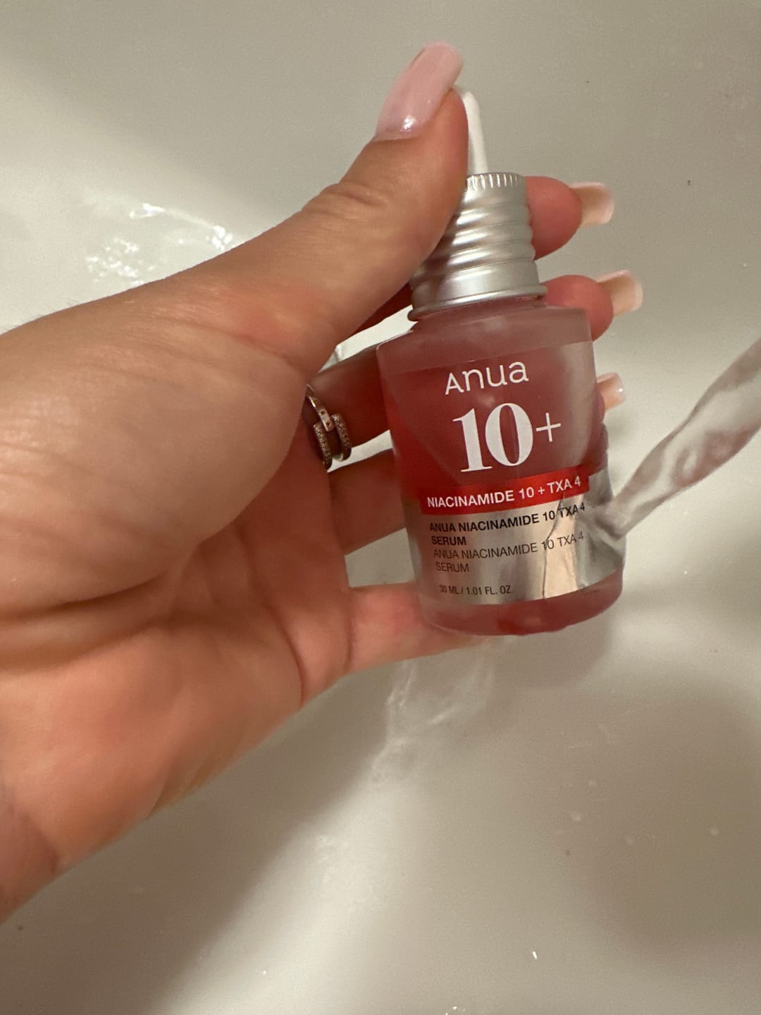 Customer photo review of Balinošs serums ar traneksāmskābi Anua Niacinamide 10% + TXA 4% Serum