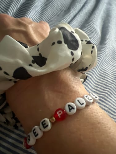 Customer photo review of Palestine Freedom Bracelet