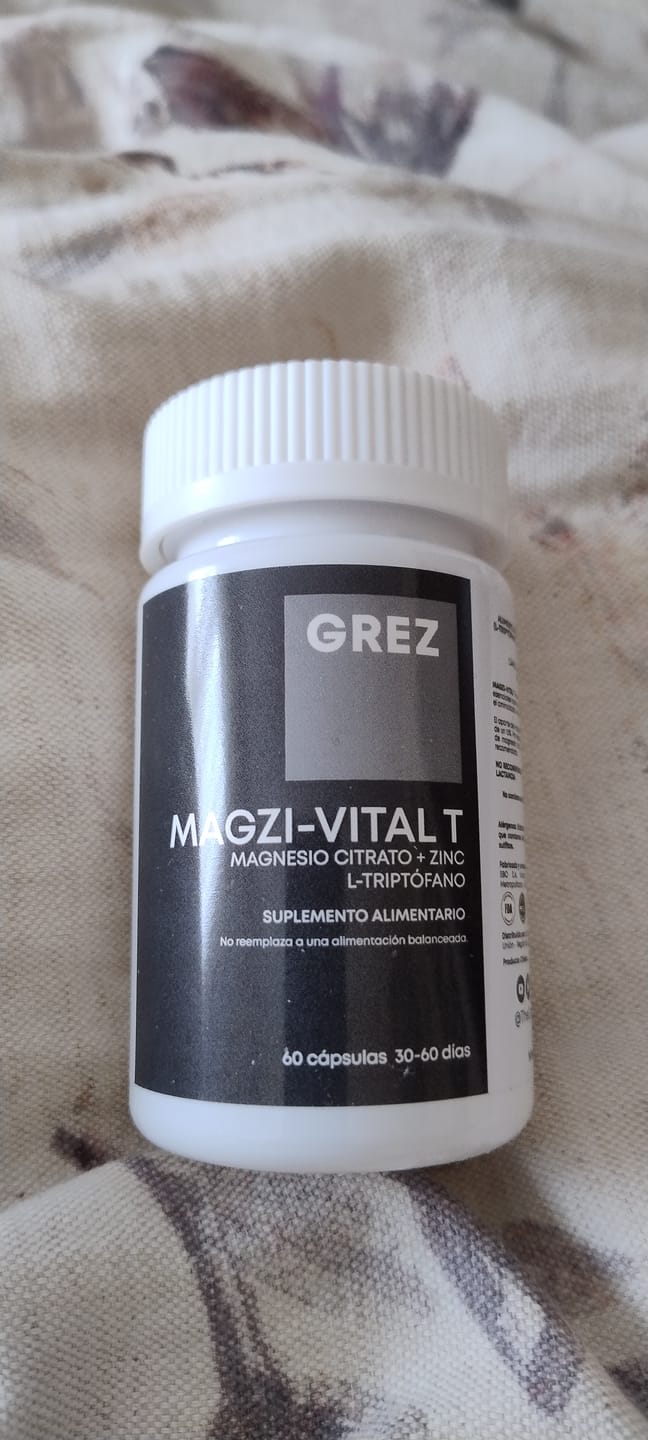 Customer photo review of MAGZI-VITAL T - Magnesio bisglicinato + Zinc + Aminoácido para el Sueño - 60 cápsulas