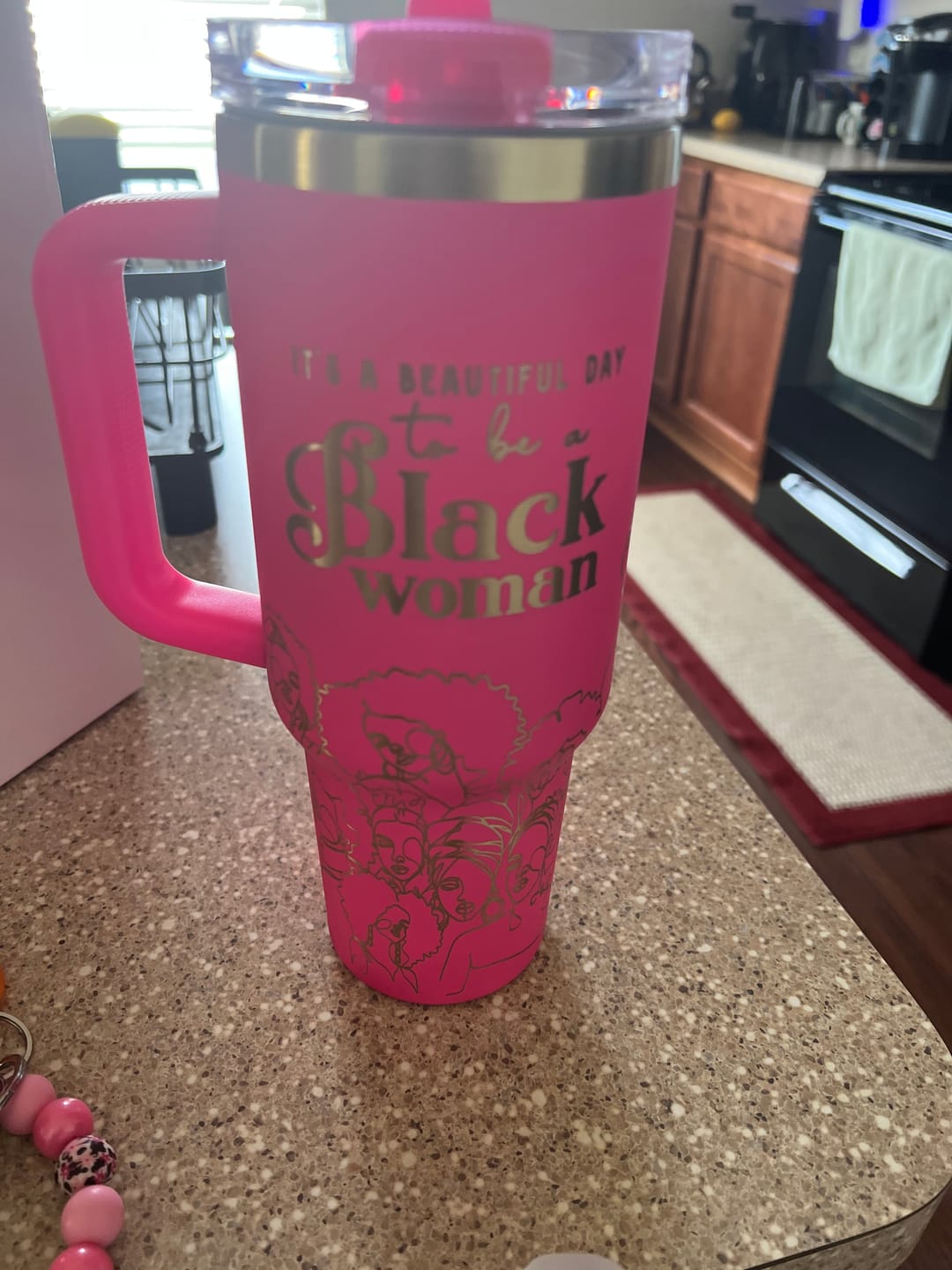 Customer photo review of Fierce Fuchsia HydraLock™ Flip Straw Tumbler - 40oz