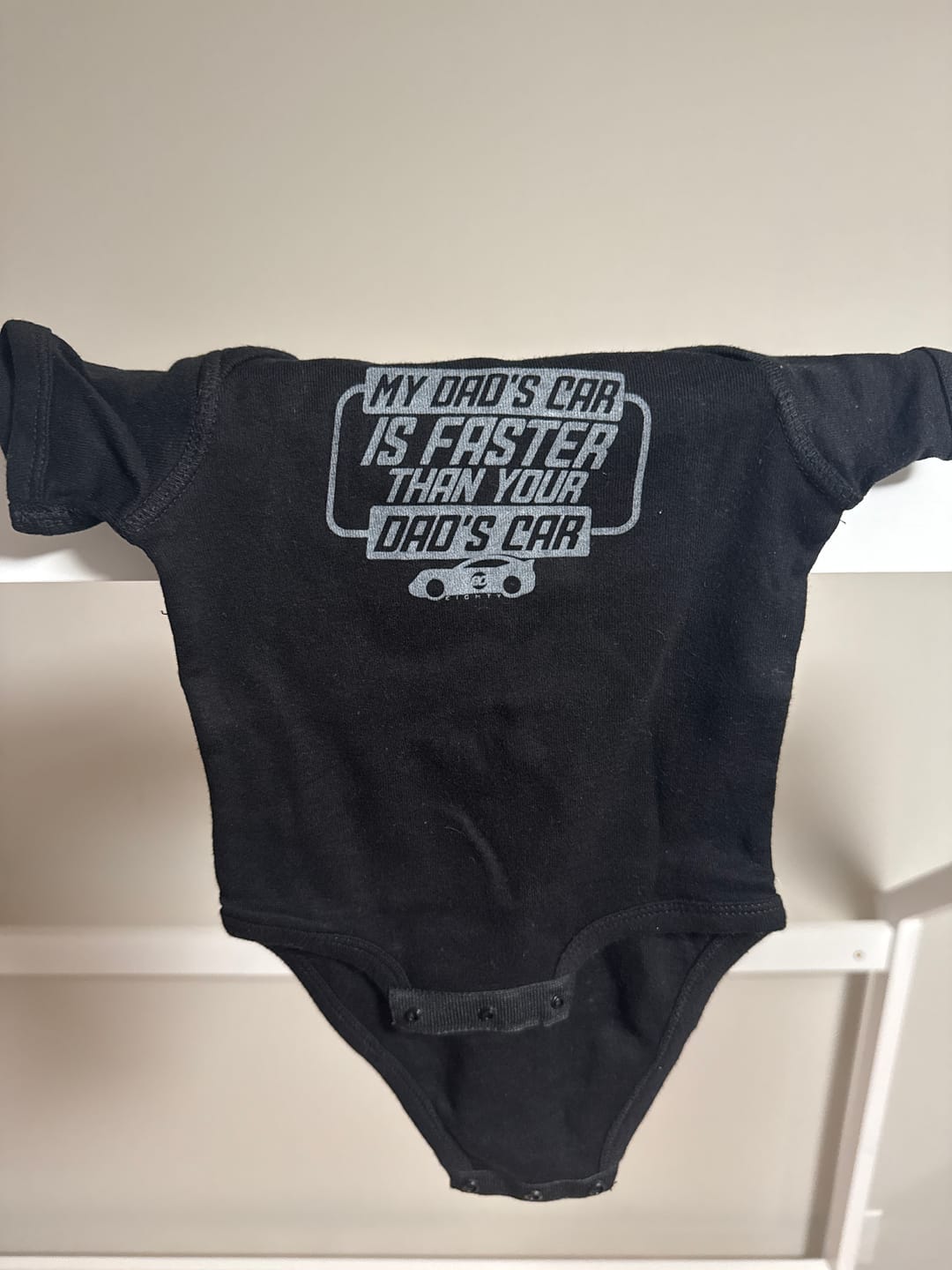 Customer photo review of 80Eighty® Baby Onesie Black
