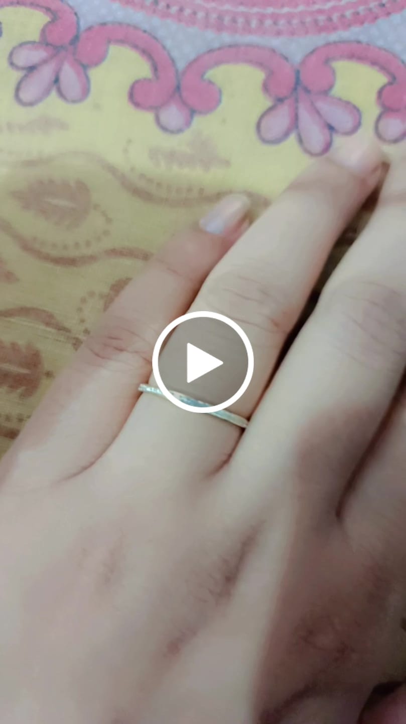 Customer video review of Delicate Stone Studded Band Ring