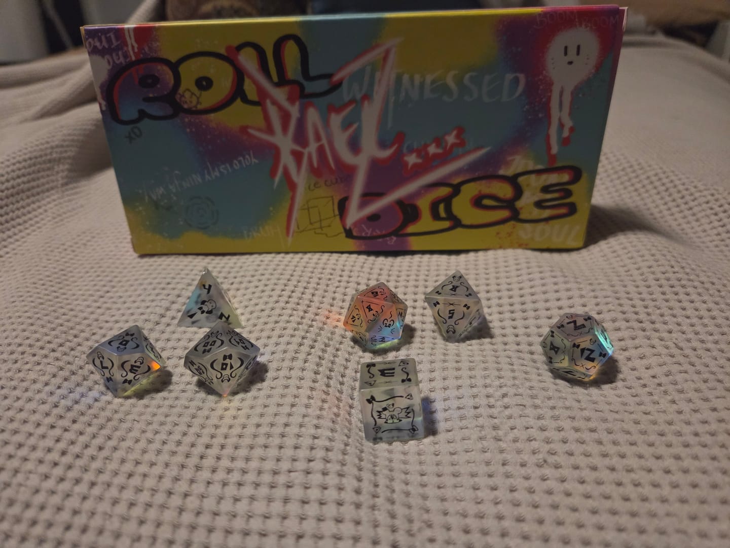 Customer photo review of PRE-ORDER | Baelz Dice Set | hololive x MMG Exclusive