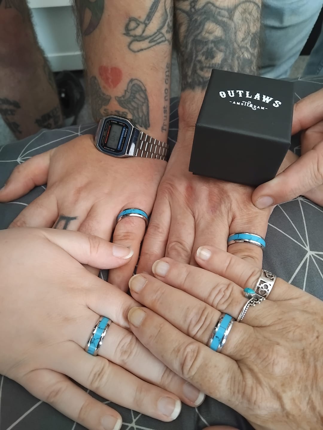 Customer photo review of TURQUOISE BAND.