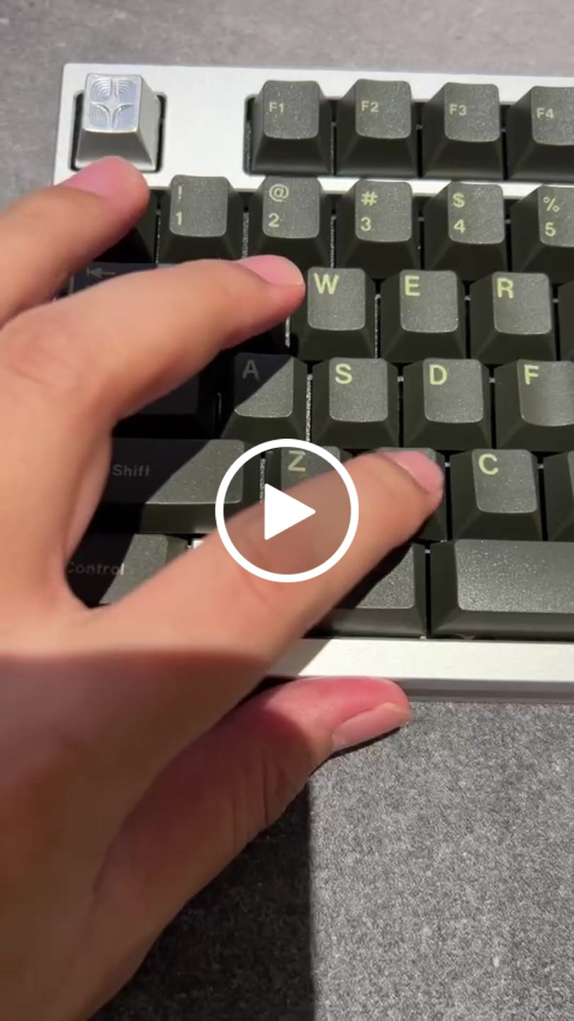 Customer video review of LUBED, FILMED, AND SPRING SWAPPED CHERRY MX SWITCHES (10PCS)
