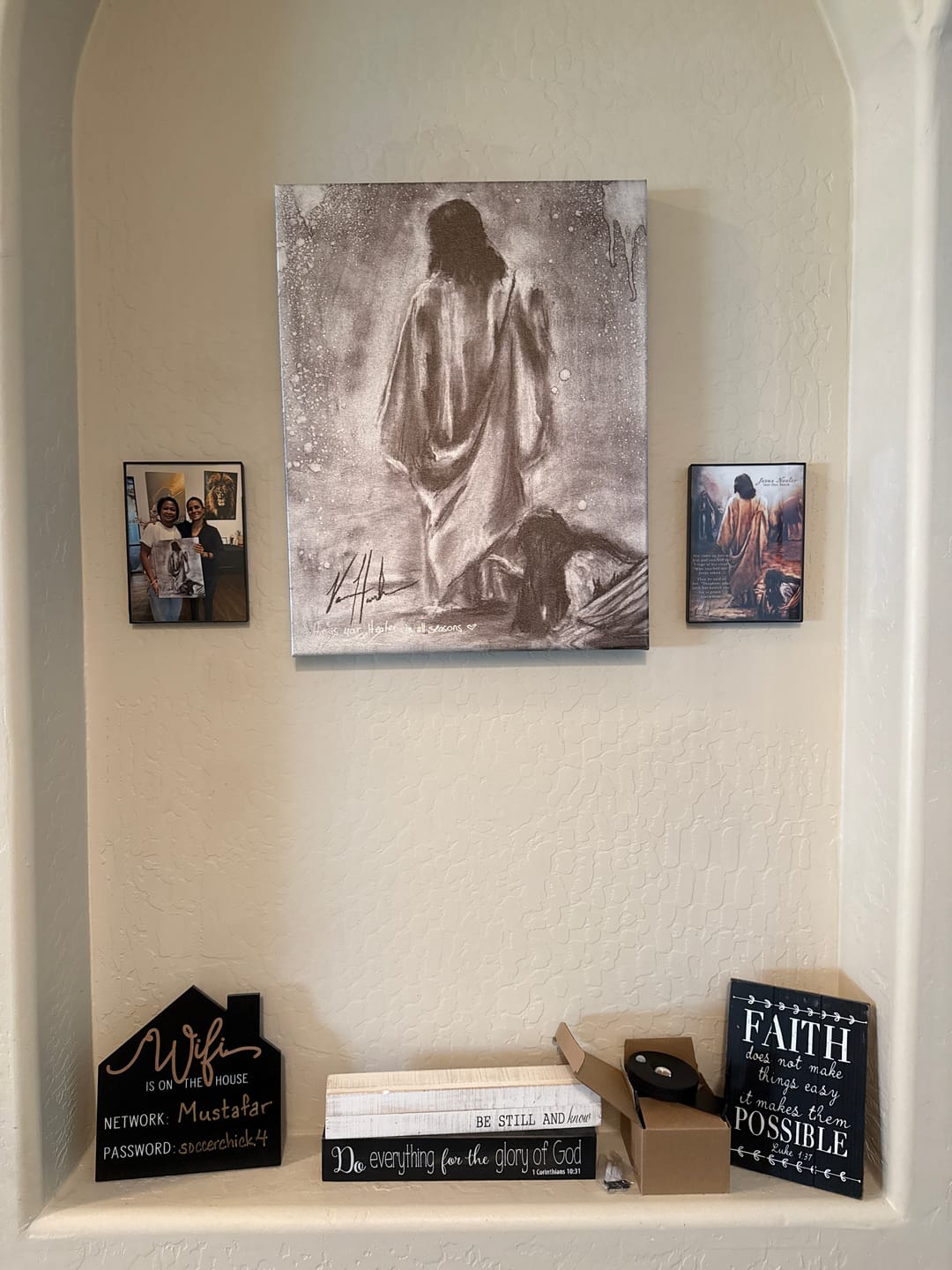 Customer photo review of Jesus Healer Greeting Card