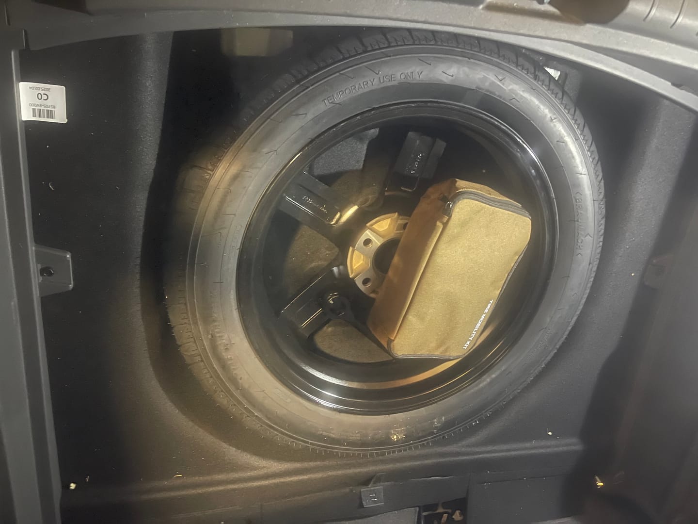 Customer photo review of KIA EV3 incl GT Line Space Saver Spare Wheel Kit - HUB CENTRIC - Braumach Spare Wheel Kit All Models - 2023-2026