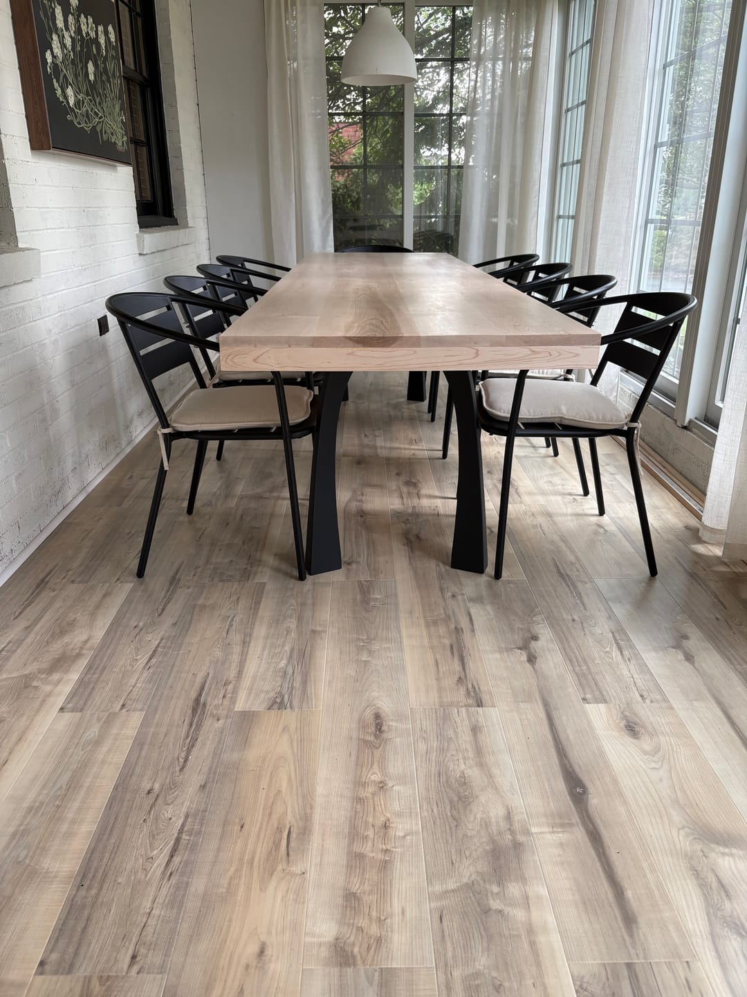 Customer photo review of Furniture Legs 419 Nura 28H Metal Modern Dining Table Legs