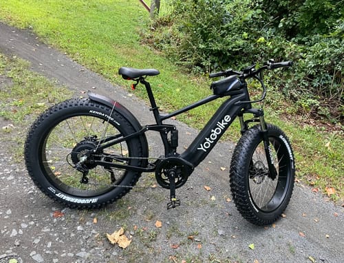 Customer photo review of Yoto Leopard Pro Fat Tire Full Suspension Ebike