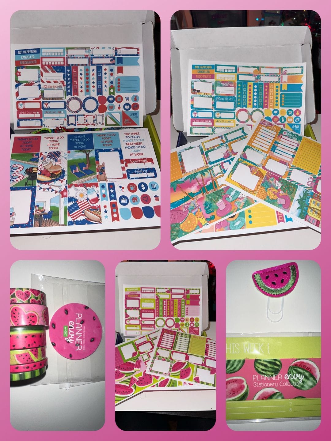 Customer photo review of Planner Sticker & Accessory Subscription + 2 Sets Washi/Month - #SUB003 - Sign up by the 20th to get the next box!