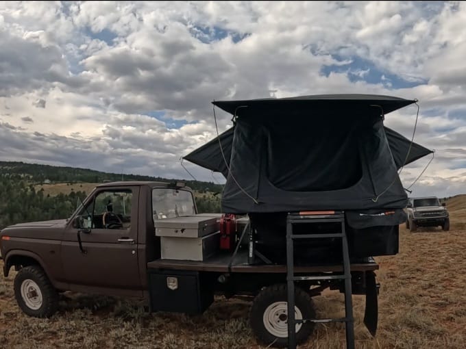 Customer photo review of OPENROAD Adjustable Bed Rack for Trucks