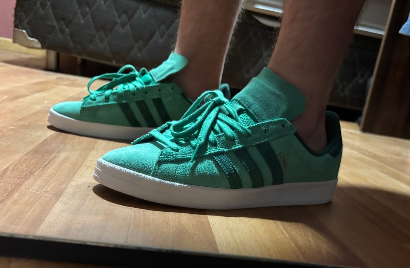 Customer photo review of Zapatilla Adidas Campus Adv Hombre Verde - Blanco