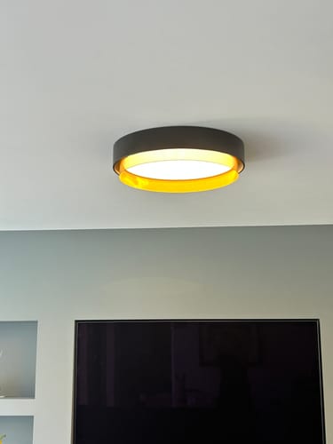 Customer photo review of LED Circular Hollow Flush Mount Ceiling Light