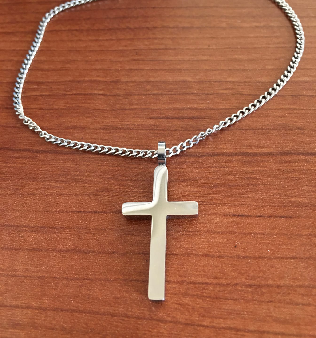 Customer photo review of Classic Cross & Curb Chain