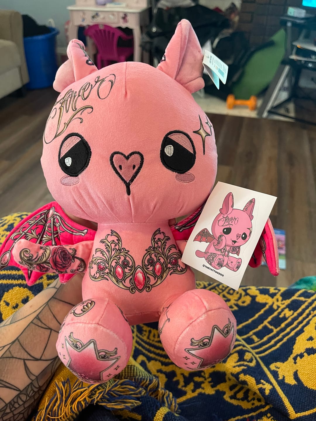 Customer photo review of Rosie the Bat Plushie