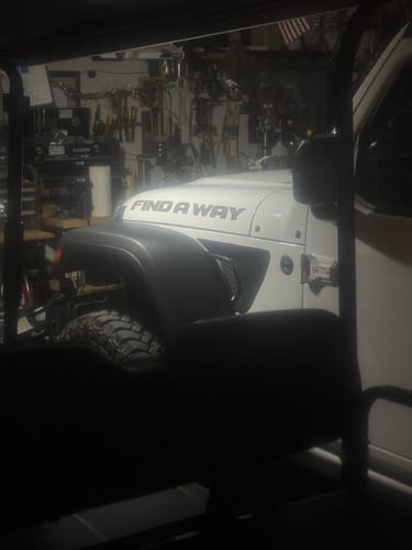 Customer photo review of Custom Hood Lettering | Set of 2