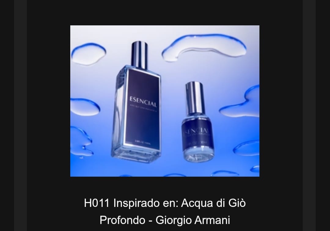 Customer photo review of H011 Inspirado en: Acqua di Giò Profondo - Giorgio Armani