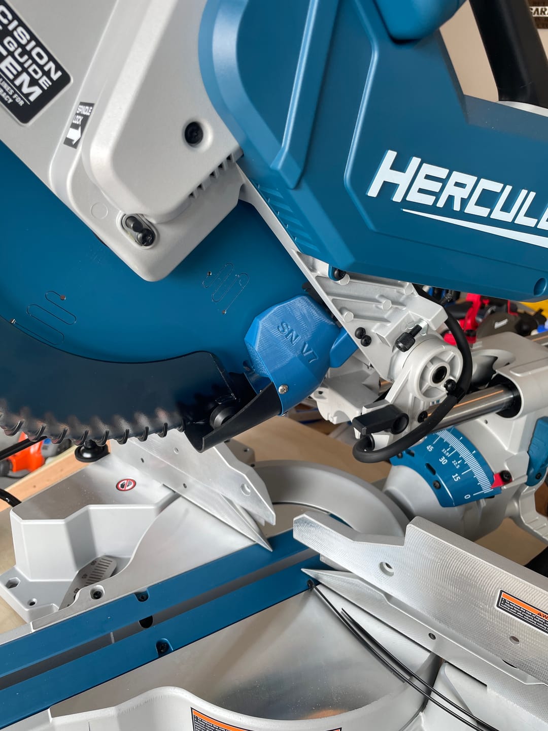 Customer photo review of Hercules 12" Sliding Compound Miter Saw Dust Collection